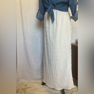 Shein Size Large Womens White Cottagecore Skirt